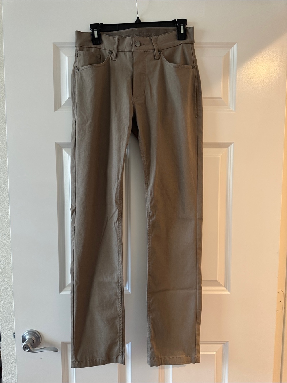 Men's Straight Leg Pants in Light Brown - Classic Everyday Style